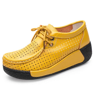 Genuine Leather Comfortable Wedge Shoes