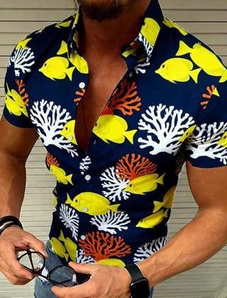 Men's Trendy Print Short Sleeve Shirt - Epictzar Intl.