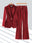 Red Pant Suit