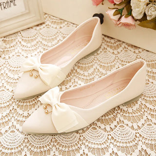 Comfortable Bow Knot Pointed Toe Flat Shoes