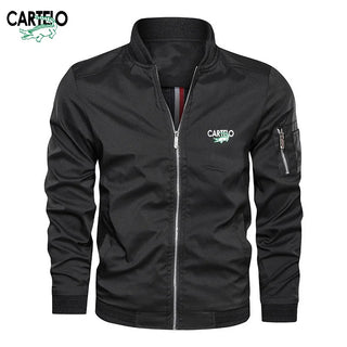 CARTELO Men's High Quality V-neck Jacket Spring and Autumn Trend Fashion Sports and Leisure Jacket Top