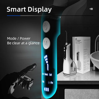 Dental Floss Portable Cordless L12 Oral Irrigator 5 Cleaning Modes Waterproof Rechargeable Dental Cleaner 4 Nozzles Clean Gums