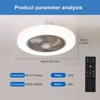 Smart Ceiling Fan Ventilator LED Lamp