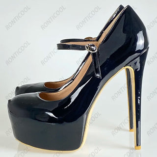 Platform Round Toe Pumps Shoes