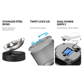 Smart Stainless Steel Bowl Pet Feeder