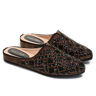 Poly Crystal Design Women's Slippers