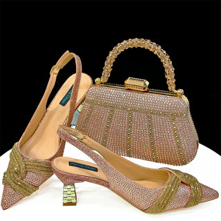 African Wedding Party Shoes & Bag Set