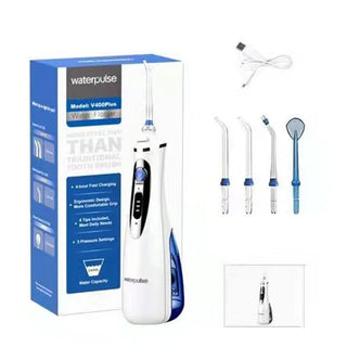 Portable USB rechargeable Oral Irrigator Water Jet  Flosser Dental Water Tools Pick Waterproof 3 Modes 4 Nozzles  Teeth Cleaner