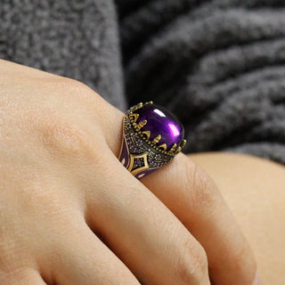Handmade Vintage Religious Men's Ring
