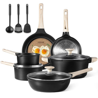 Carote Non Stick Pots and Pans, Nonstick Cookware Set, 12Pcs Induction Kitchens Set