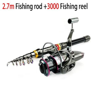 Carbon Fiber Telescopic Fishing Pole & Reel Combo - Epictzar Intl.