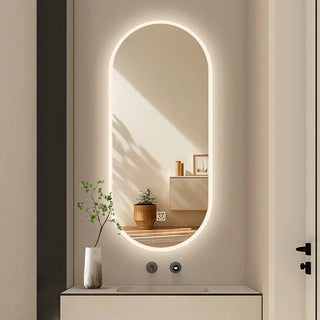 Vanity Smart Oval Touch Screen Mirror