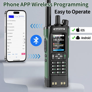 Multi Band GPS Bluetooth Programming Walkie Talkie