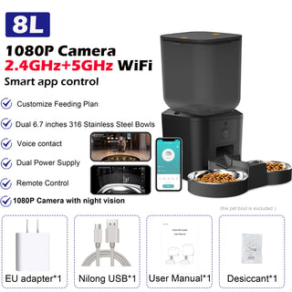 Pet Smart Voice Recorder Food Dispenser