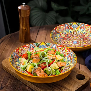 Bohemian Mandala Ceramic Dinner Plates