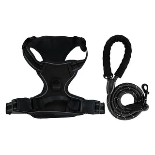 Pet Chest Harness Anti-Collision Vest Style Reflective Chest Harness Large Dog Pet Chest Harness Leash Set