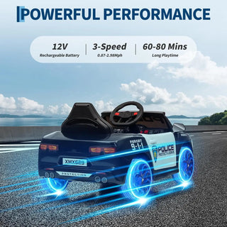 Police Alert Tones 12V Cop Toy Car