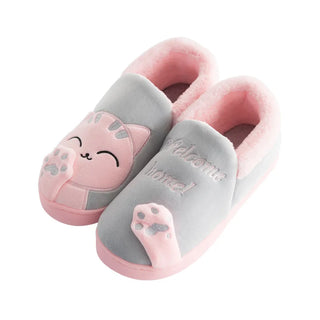 Plush Indoor Thermal Furry Warm Slippers