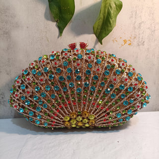 Multicolored Crystal Dinner Party Handbag