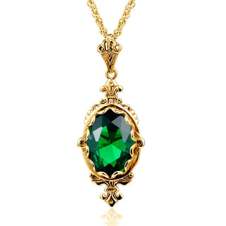 Trendy Garnet Vintage Wedding Pendant