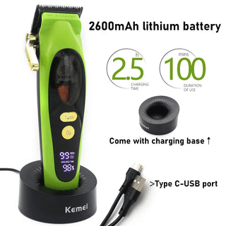 Professional Cordless Hair Clipper Kit