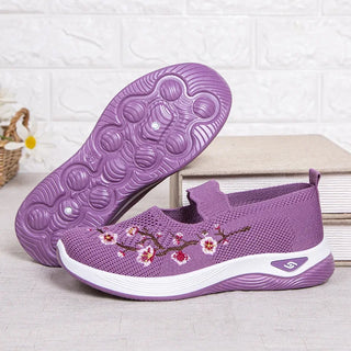 Breathable Embroidered Chunky Sole Sneakers