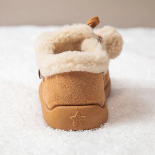 Faux Fur Winter Boots For Children Thick Warm Plush Snow Boots For Boys Girls Anti-slippery Thick Warm Cotton Shoes For Kids