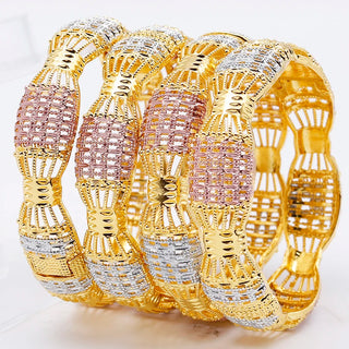 Adixyn (1 piece) Dubai Design Wide Big Colorful  Bangles For Women  Wedding  Gifts