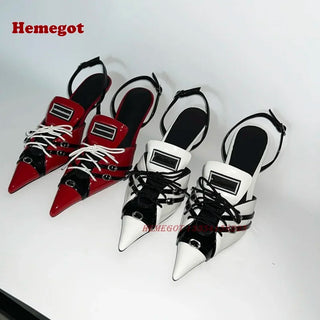 Luxury Lace-Up Slingback Party Sandals