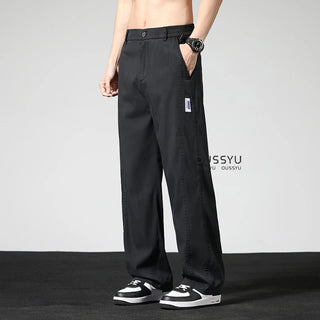 Luxury Elastic Waist Loose Straight Pants
