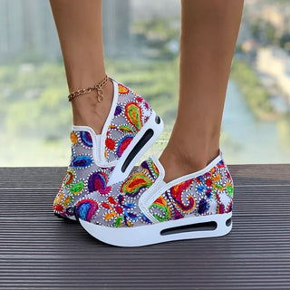 Fashion Women's Sneakers Platform Ladies Shoes New Sneaker Women Slip On Casual Shoes Soft Zapatos De Mujer Sneaker Woman