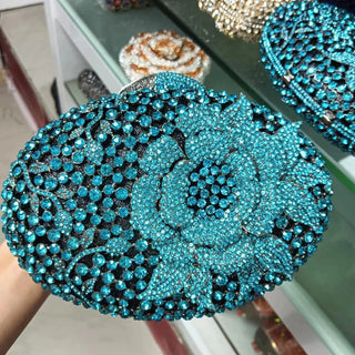 Rhinestones Bridal Evening Party Clutch Bag