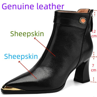 Modern Mid Heels Ankle Boots