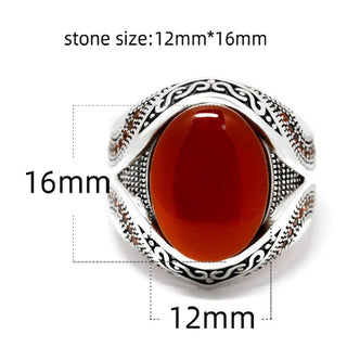 Men's Premium Classic Oval Stone Ring - Epictzar Intl.