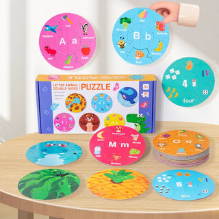 Letter Digits Animal 36pcs Puzzle