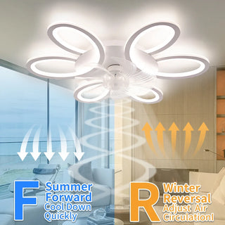 Modern Smart LED Ceiling Fan Lamp