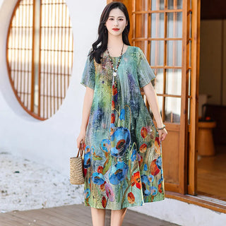 Women's Short Sleeved Floral Sleepwear