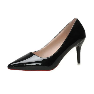 Classic Leather High Heels Shoes