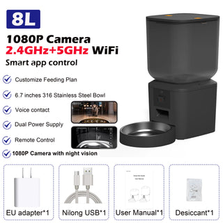 Pet Smart Voice Recorder Food Dispenser