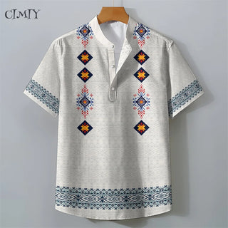 Men's Traditional Ethnic Tribal Style Shirt
