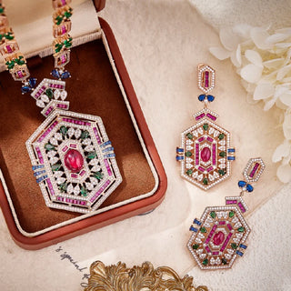 Lady’s Synthetic Ruby Jewelry Set
