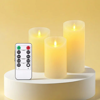 Flameless Flickering LED Candles Light Flameless Candles Battery Powered Candles for Wedding Decor Birthday Party Supplies Warm