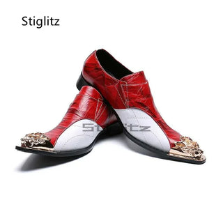 Genuine Leather Wedding Double Buckle Shoes