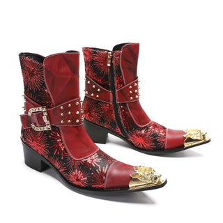 Spike Metal Riveted Luxurious Men's Boots
