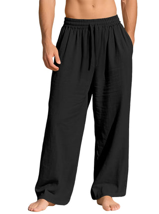 Beach Joggers Linen Baggy Pants