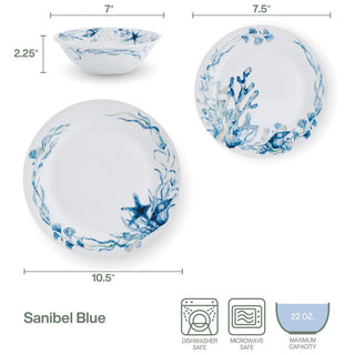 Luxury Porcelain 12Pcs Dinnerware Set