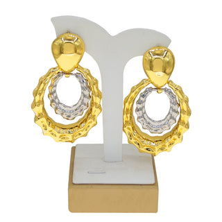 Yulaili Gold Plated Earring Round Pendant Luxury Women Jewelry Accessories Party Banquet Gift High Quality Gadget EK147