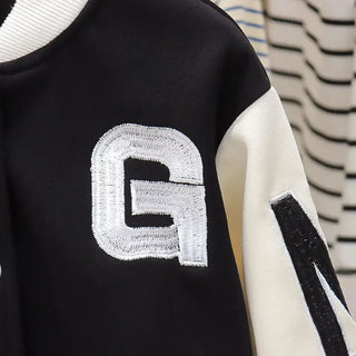 Autumn Baby Girls Clothes Sets Infant Sports Baseball Uniform Letter Cardigan Jackets Top and  Pleated Skirt Suit Kid Outfits