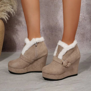 Suede Thickened Plush Warm Booties