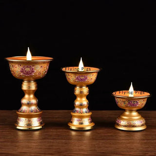 Acrylic Butter Enamel Simulated Candlestick
